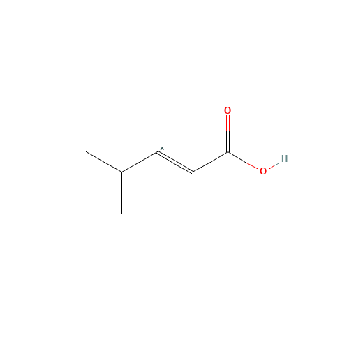 4-methylpent-2-enoic acid (CAS: 117831-56-8) - Chemical Structure and Molecular Formula 