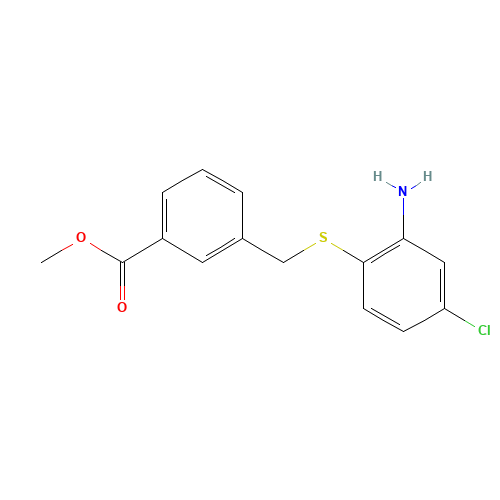 methyl 3-[(2-amino-4-chlorophenyl)sulfanylmethyl]benzoate (CAS: 1094633-02-9) - Related Chemical Product