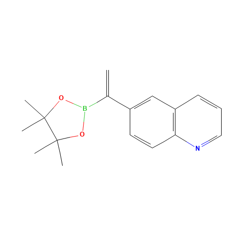 6-[1-(4,4,5,5-tetramethyl-1,3,2-dioxaborolan-2-yl)ethenyl]quinoline (CAS: 1355584-05-2) - Related Chemical Product