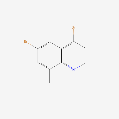 4,6-dibromo-8-methylquinoline (CAS: 1189106-45-3) - Chemical Structure and Molecular Formula 