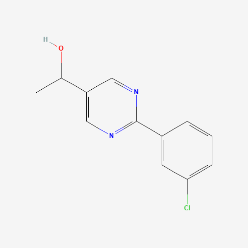 1-[2-(3-chlorophenyl)pyrimidin-5-yl]ethanol (CAS: 1314390-21-0) - Related Chemical Product