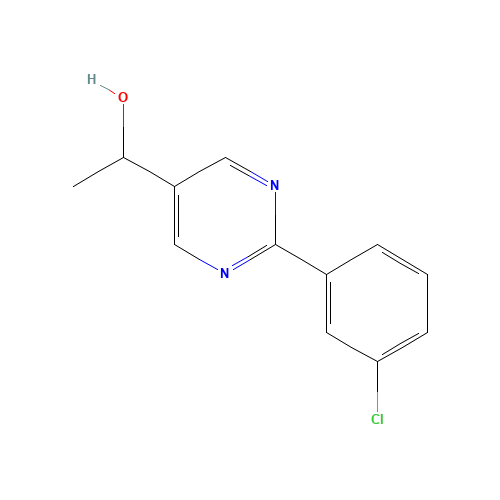 1-[2-(3-chlorophenyl)pyrimidin-5-yl]ethanol (CAS: 1314390-21-0) - Related Chemical Product