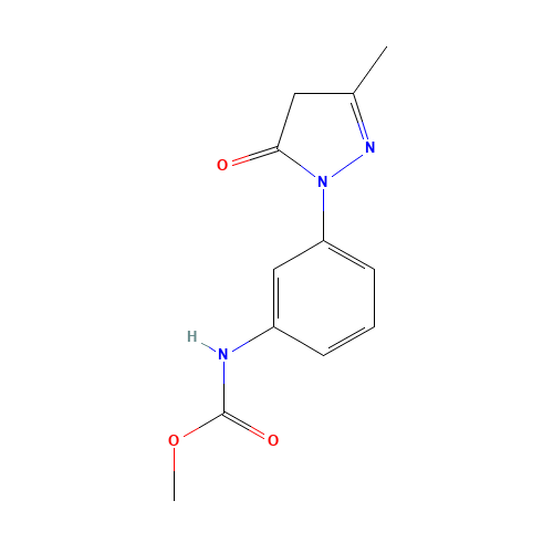 methyl N-[3-(3-methyl-5-oxo-4H-pyrazol-1-yl)phenyl]carbamate (CAS: 184707-81-1) - Related Chemical Product