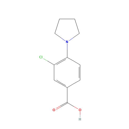 3-chloro-4-pyrrolidin-1-ylbenzoic acid (CAS: 585517-09-5) - Related Chemical Product