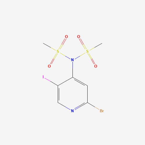N-(2-bromo-5-iodopyridin-4-yl)-N-methylsulfonylmethanesulfonamide (CAS: 1400286-59-0) - Related Chemical Product