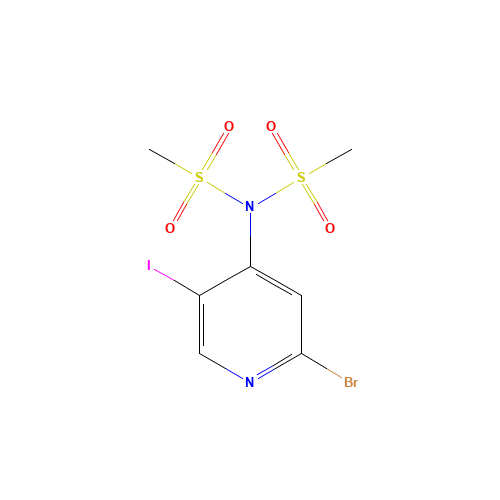 N-(2-bromo-5-iodopyridin-4-yl)-N-methylsulfonylmethanesulfonamide (CAS: 1400286-59-0) - Related Chemical Product