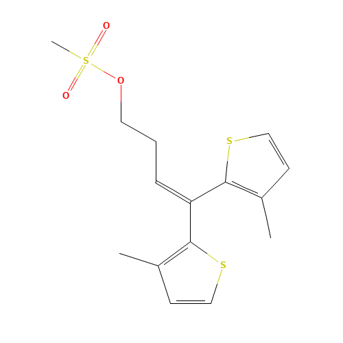 4,4-bis(3-methylthiophen-2-yl)but-3-enyl methanesulfonate (CAS: 847233-13-0) - Related Chemical Product