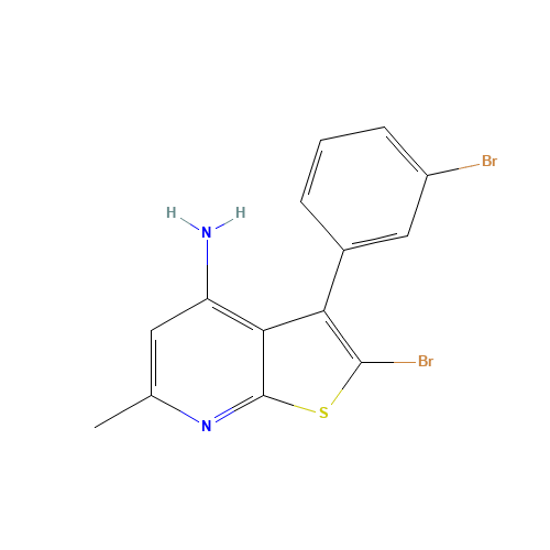 2-bromo-3-(3-bromophenyl)-6-methylthieno[2,3-b]pyridin-4-amine (CAS: 1312594-61-8) - Related Chemical Product