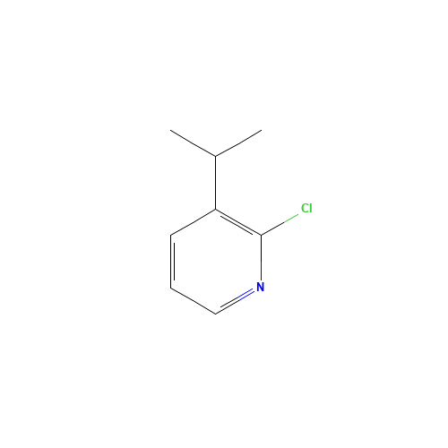 2-chloro-3-propan-2-ylpyridine (CAS: 158503-51-6) - Chemical Structure and Molecular Formula 