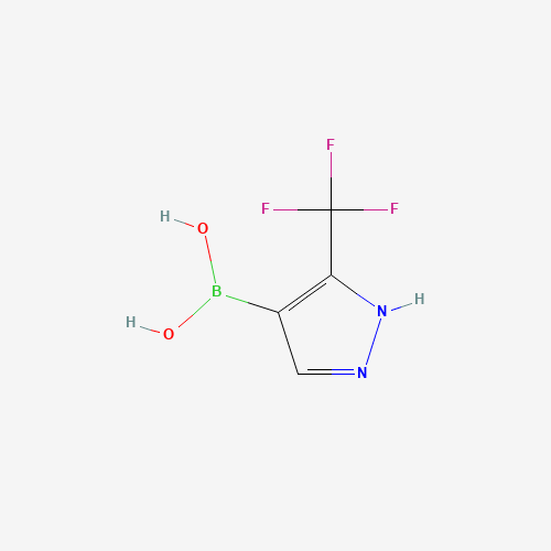 [5-(trifluoromethyl)-1H-pyrazol-4-yl]boronic acid (CAS: 1202054-12-3) - Related Chemical Product