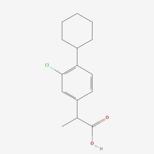 2-(3-chloro-4-cyclohexylphenyl)propanoic acid (CAS: 13376-38-0) - Related Chemical Product