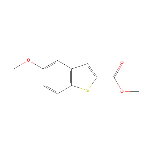 methyl 5-methoxy-1-benzothiophene-2-carboxylate (CAS: 19492-99-0) - Chemical Structure and Molecular Formula 