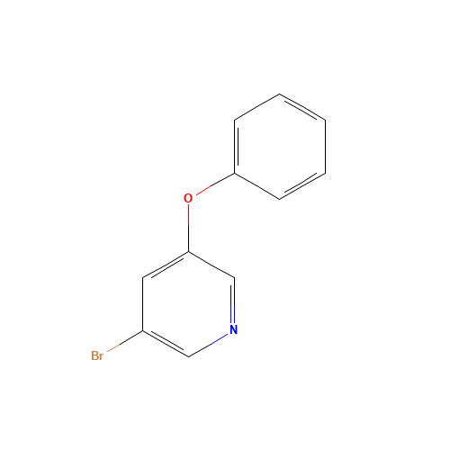 3-bromo-5-phenoxypyridine (CAS: 28232-63-5) - Chemical Structure and Molecular Formula 