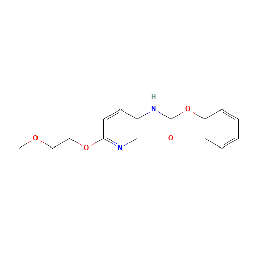 phenyl N-[6-(2-methoxyethoxy)pyridin-3-yl]carbamate (CAS: 1419604-14-0) - Chemical Structure and Molecular Formula 