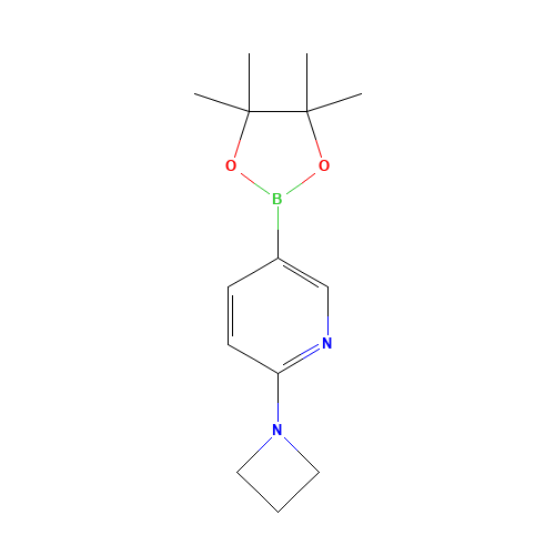 2-(azetidin-1-yl)-5-(4,4,5,5-tetramethyl-1,3,2-dioxaborolan-2-yl)pyridine (CAS: 1257553-70-0) - Related Chemical Product