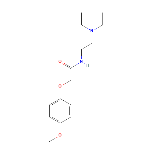 N-[2-(diethylamino)ethyl]-2-(4-methoxyphenoxy)acetamide (CAS: 1227-61-8) - Related Chemical Product
