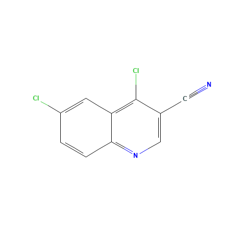 4,6-dichloroquinoline-3-carbonitrile (CAS: 936498-04-3) - Chemical Structure and Molecular Formula 