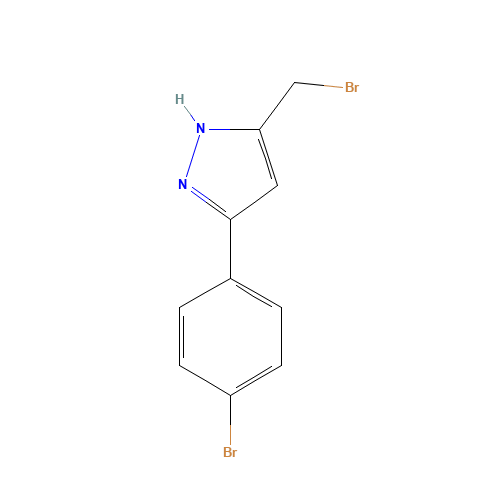 5-(bromomethyl)-3-(4-bromophenyl)-1H-pyrazole (CAS: 1238854-13-1) - Related Chemical Product