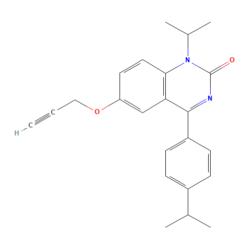 1-propan-2-yl-4-(4-propan-2-ylphenyl)-6-prop-2-ynoxyquinazolin-2-one (CAS: 478963-79-0) - Related Chemical Product