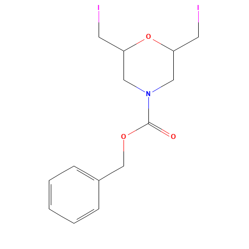 benzyl 2,6-bis(iodomethyl)morpholine-4-carboxylate (CAS: 1202796-31-3) - Related Chemical Product