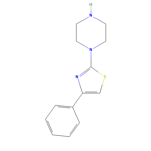 4-phenyl-2-piperazin-1-yl-1,3-thiazole (CAS: 69389-14-6) - Related Chemical Product