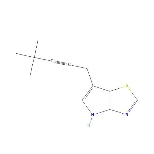 6-(4,4-dimethylpent-2-ynyl)-4H-pyrrolo[2,3-d][1,3]thiazole (CAS: 1312363-11-3) - Related Chemical Product