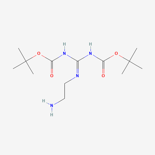 tert-butyl N-[N'-(2-aminoethyl)-N-[(2-methylpropan-2-yl)oxycarbonyl]carbamimidoyl]carbamate (CAS: 203258-44-0) - Related Chemical Product