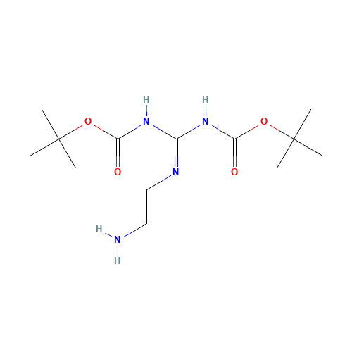 tert-butyl N-[N'-(2-aminoethyl)-N-[(2-methylpropan-2-yl)oxycarbonyl]carbamimidoyl]carbamate (CAS: 203258-44-0) - Related Chemical Product