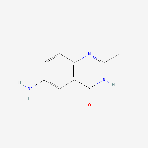 6-amino-2-methyl-1H-quinazolin-4-one (CAS: 17329-24-7) - Chemical Structure and Molecular Formula 