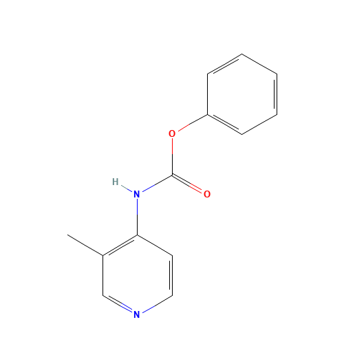 phenyl N-(3-methylpyridin-4-yl)carbamate (CAS: 1355328-48-1) - Chemical Structure and Molecular Formula 