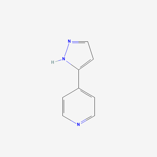 4-(1H-pyrazol-5-yl)pyridine (CAS: 17784-60-0) - Chemical Structure and Molecular Formula 
