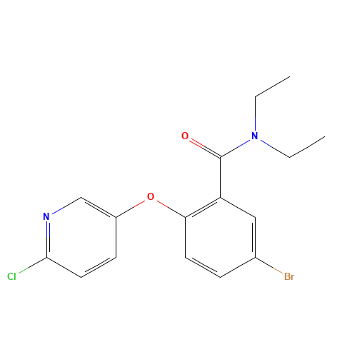 5-bromo-2-(6-chloropyridin-3-yl)oxy-N,N-diethylbenzamide (CAS: 1335218-35-3) - Related Chemical Product