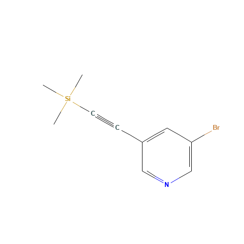 2-(5-bromopyridin-3-yl)ethynyl-trimethylsilane (CAS: 639011-64-6) - Related Chemical Product