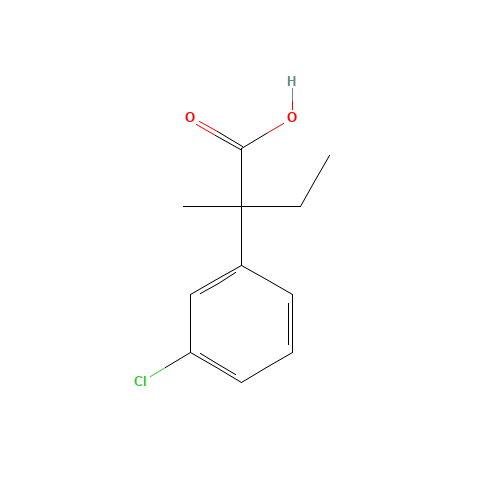 2-(3-chlorophenyl)-2-methylbutanoic acid (CAS: 1035261-75-6) - Related Chemical Product