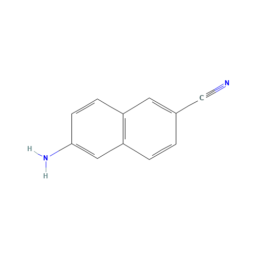 6-aminonaphthalene-2-carbonitrile (CAS: 129667-70-5) - Chemical Structure and Molecular Formula 