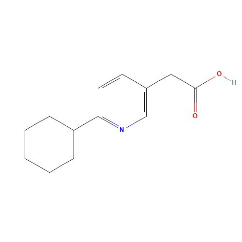 2-(6-cyclohexylpyridin-3-yl)acetic acid (CAS: 19328-34-8) - Related Chemical Product