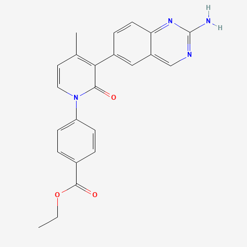 ethyl 4-[3-(2-aminoquinazolin-6-yl)-4-methyl-2-oxopyridin-1-yl]benzoate (CAS: 1003311-82-7) - Related Chemical Product