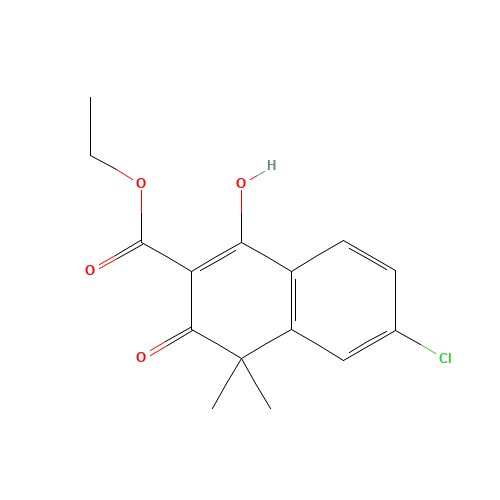 ethyl 6-chloro-1-hydroxy-4,4-dimethyl-3-oxonaphthalene-2-carboxylate (CAS: 1035261-93-8) - Related Chemical Product
