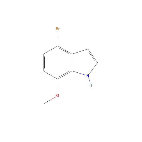 4-bromo-7-methoxy-1H-indole (CAS: 436091-59-7) - Chemical Structure and Molecular Formula 