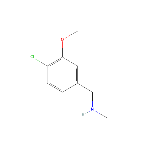 1-(4-chloro-3-methoxyphenyl)-N-methylmethanamine (CAS: 1224684-84-7) - Related Chemical Product