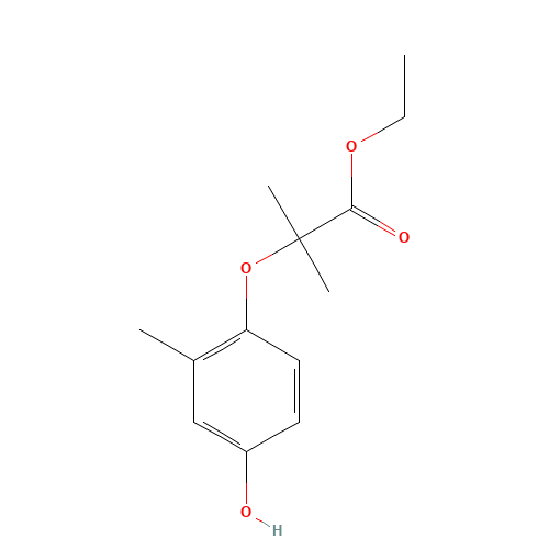 ethyl 2-(4-hydroxy-2-methylphenoxy)-2-methylpropanoate (CAS: 328919-32-0) - Related Chemical Product
