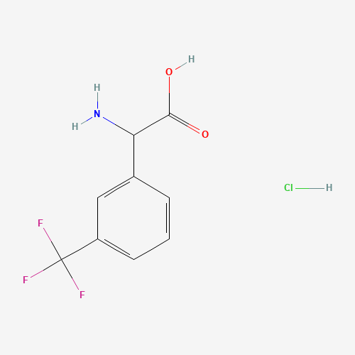 2-amino-2-[3-(trifluoromethyl)phenyl]acetic acid;hydrochloride (CAS: 1134915-25-5) - Related Chemical Product