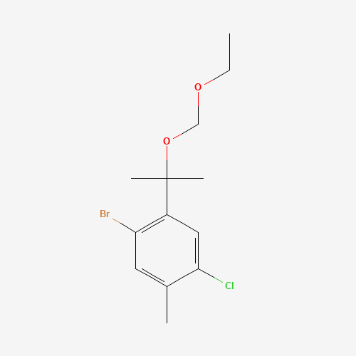 1-bromo-4-chloro-2-[2-(ethoxymethoxy)propan-2-yl]-5-methylbenzene (CAS: 1437053-19-4) - Related Chemical Product
