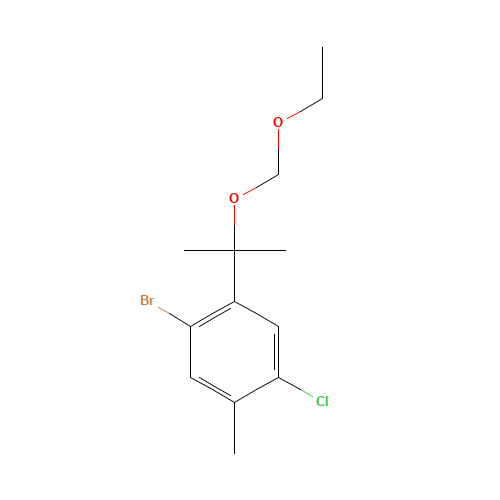 1-bromo-4-chloro-2-[2-(ethoxymethoxy)propan-2-yl]-5-methylbenzene (CAS: 1437053-19-4) - Related Chemical Product