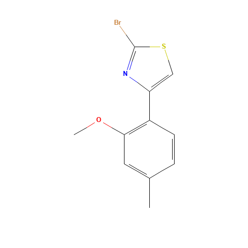 2-bromo-4-(2-methoxy-4-methylphenyl)-1,3-thiazole (CAS: 886367-64-2) - Related Chemical Product