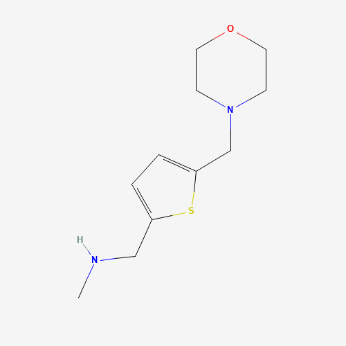 N-methyl-1-[5-(morpholin-4-ylmethyl)thiophen-2-yl]methanamine (CAS: 893742-71-7) - Related Chemical Product