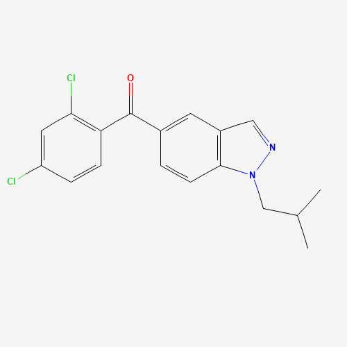 (2,4-dichlorophenyl)-[1-(2-methylpropyl)indazol-5-yl]methanone (CAS: 753926-24-8) - Related Chemical Product