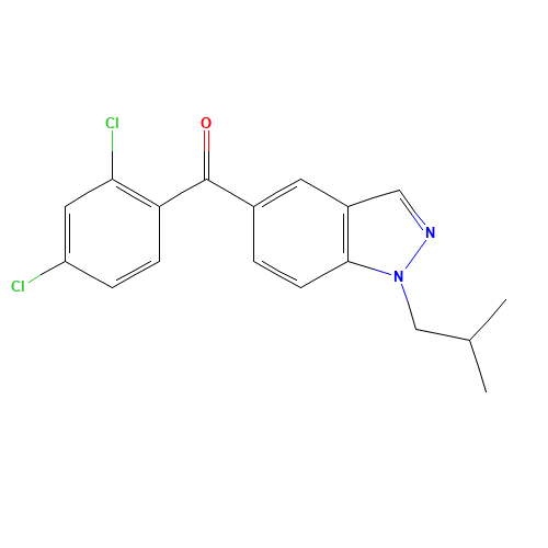 (2,4-dichlorophenyl)-[1-(2-methylpropyl)indazol-5-yl]methanone (CAS: 753926-24-8) - Related Chemical Product