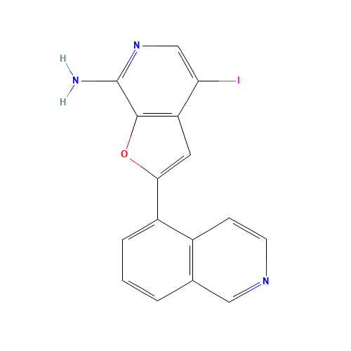 4-iodo-2-isoquinolin-5-ylfuro[2,3-c]pyridin-7-amine (CAS: 1326713-82-9) - Related Chemical Product