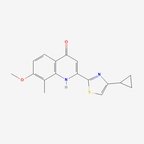 2-(4-cyclopropyl-1,3-thiazol-2-yl)-7-methoxy-8-methyl-1H-quinolin-4-one (CAS: 1237745-87-7) - Related Chemical Product